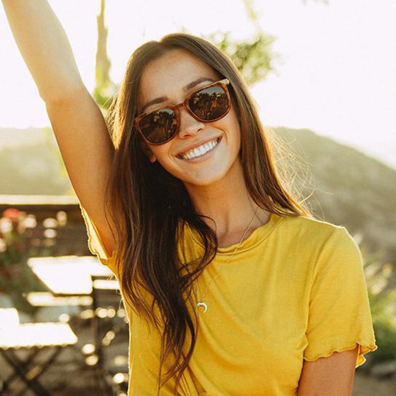 Knockaround Paso Robles Sunglasses in Blonde Tortoise Amber Polarized