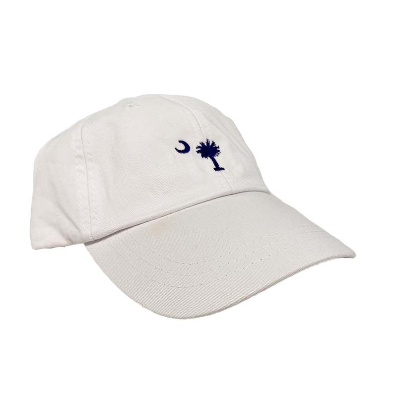 Palm & Moon Low Profile Hat|White/Pink|White/Navy|Coral|Seafoam|Hot Pink|Khaki|Baby Blue|Navy