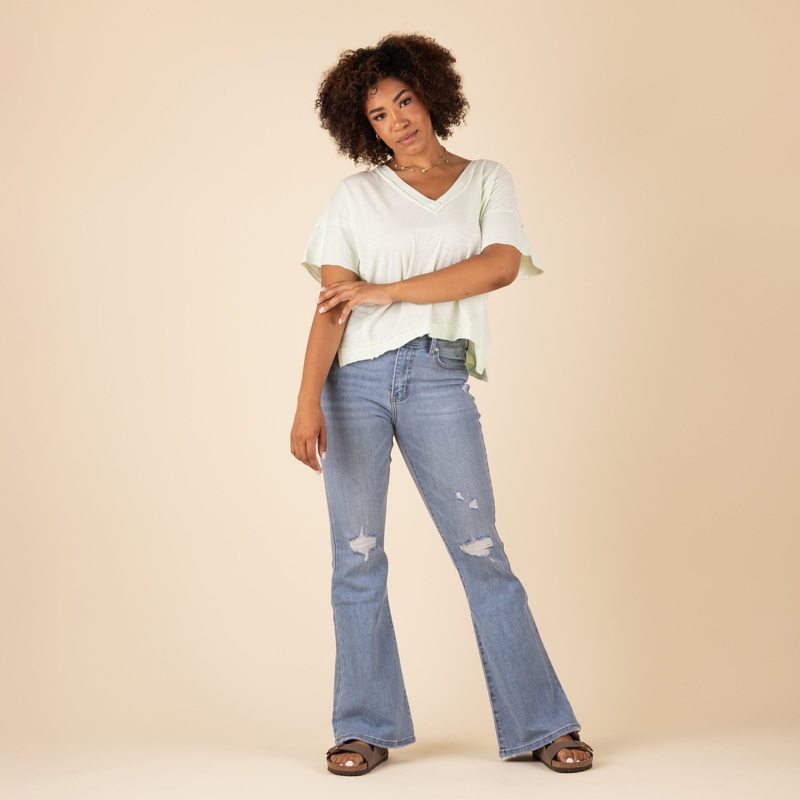 The Odie High Rise Flare Jeans