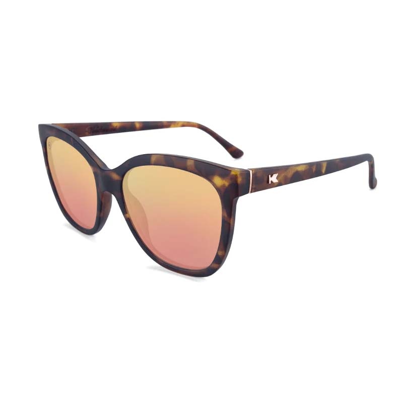 Knockaround Deja Views Sunglasses in Matte Tortoise Shell and Rose Gold