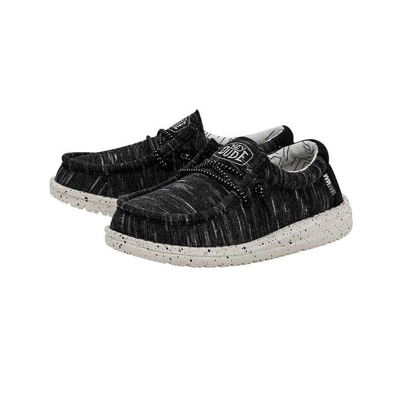 Boys Wally Stretch in Black|11|12|13|1|2|3|4|5|6
