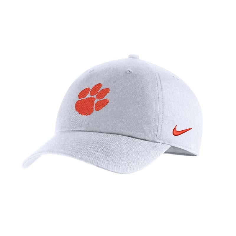 Clemson Heritage Logo Hat|Anthracite|White
