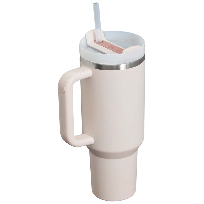 The 40oz Quencher H2.0 Flowstate Tumbler in Rose Quartz