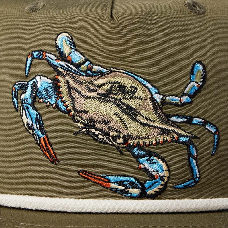 Crab Snapback|Olive|Ivory|Charcoal