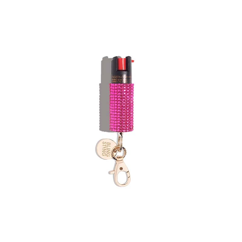 Diamond Studded Pepper Spray in Pink