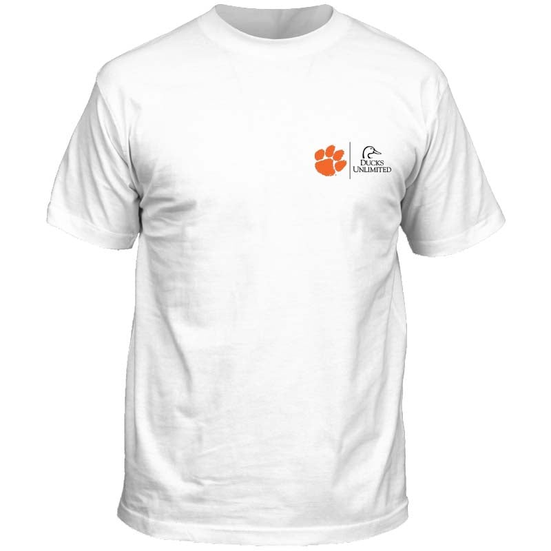 Ducks Unlimited Clemson Colorful Sketch Short Sleeve T-Shirt