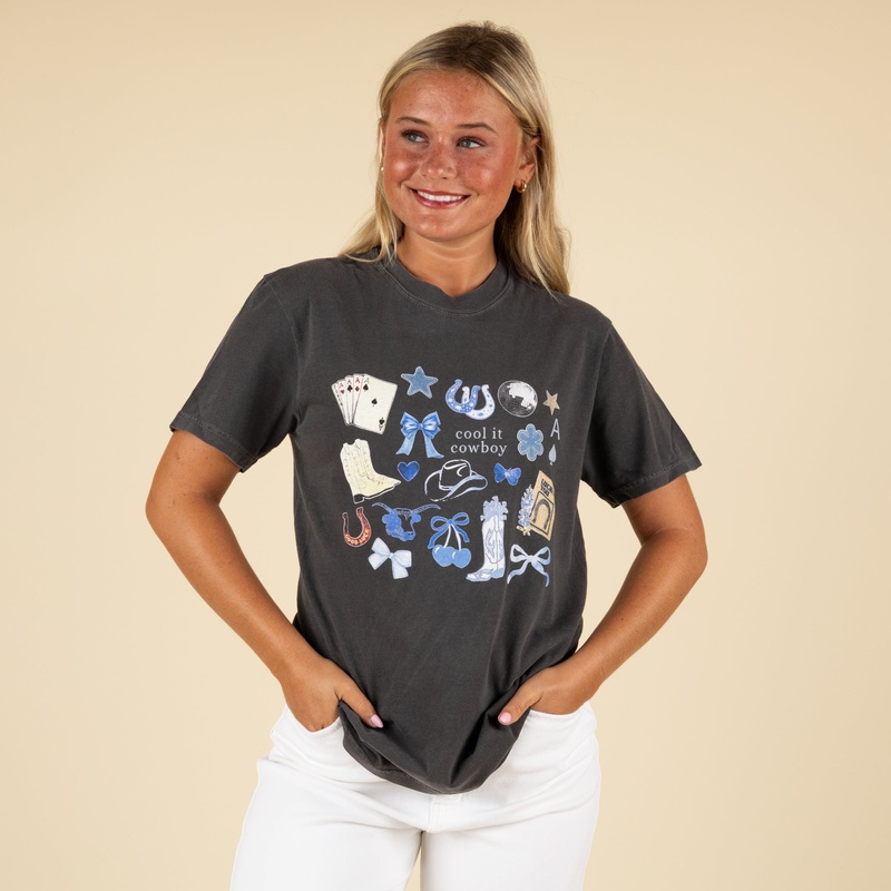 Cool It Cowboy Collage Short Sleeve T-Shirt