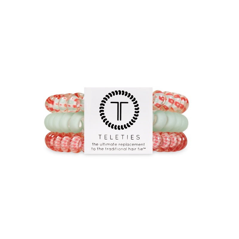 Calming Coral Small Hair Tie 3 Pack