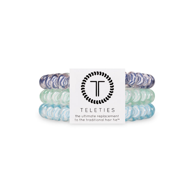 Totally Turquoise Small Hair Tie 3 Pack