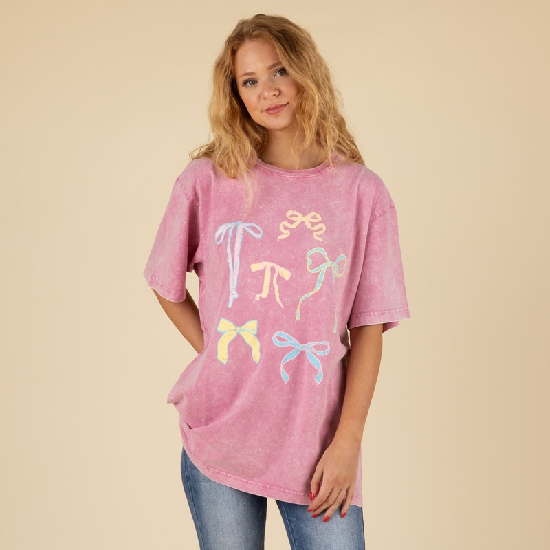 Multi Bows Short Sleeve T-Shirt