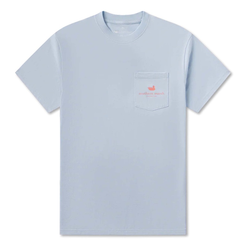 SEAWASH Palmetto Arch Short Sleeve T-Shirt in Mist Blue