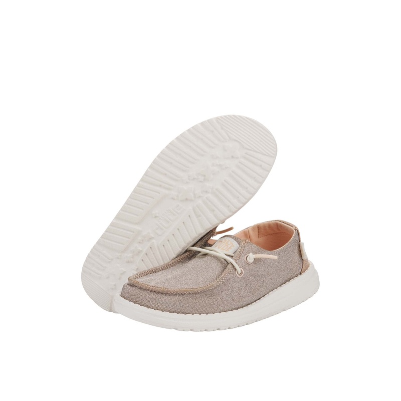 Girls Wendy Metallic Sparkle in Rose Gold