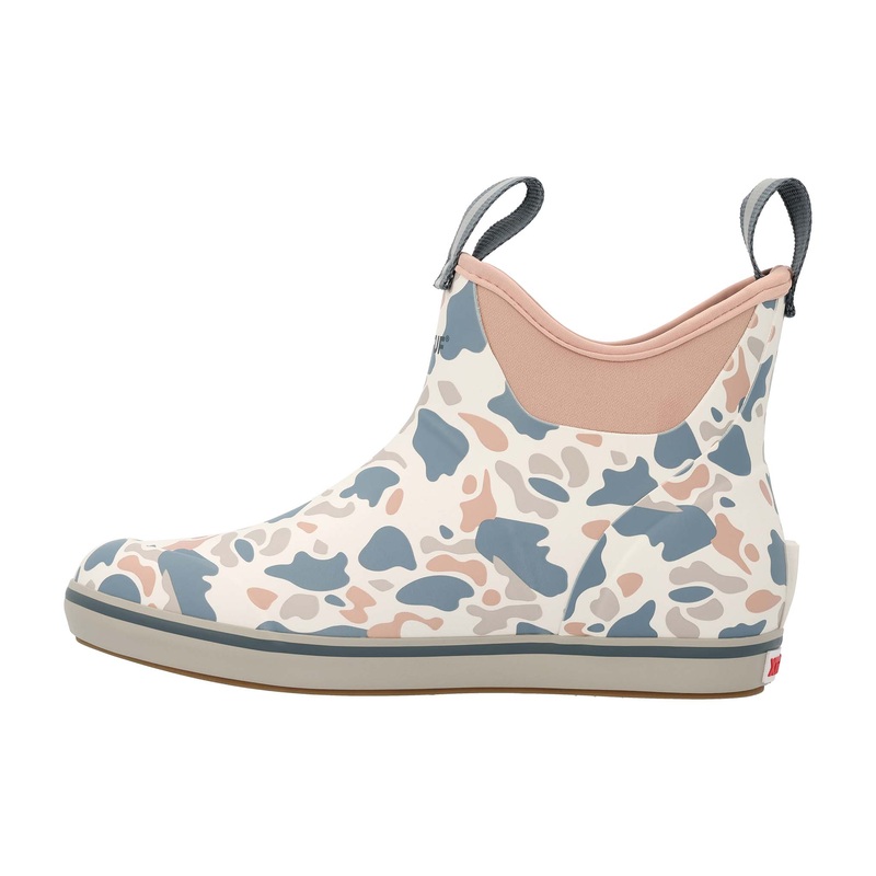 Women’s 6 Inch Ankle Deck Boot in Ivory Duck Camo