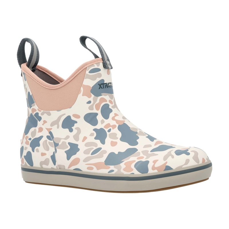 Women’s 6 Inch Ankle Deck Boot in Ivory Duck Camo