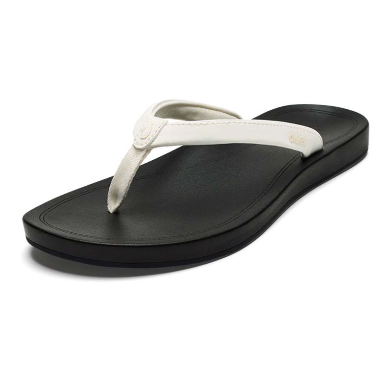 Women’s Uiki Sandals in Bright White and Lava Rock