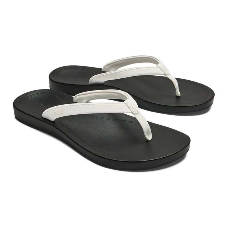 Women’s Uiki Sandals in Bright White and Lava Rock