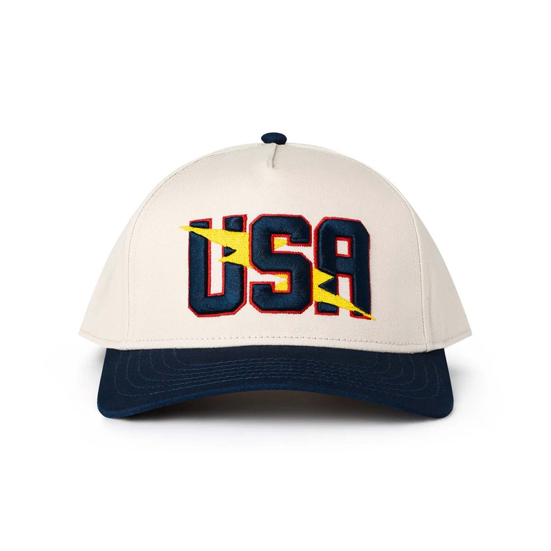 2 Tone USA Lightning Bolt Trucker Hat