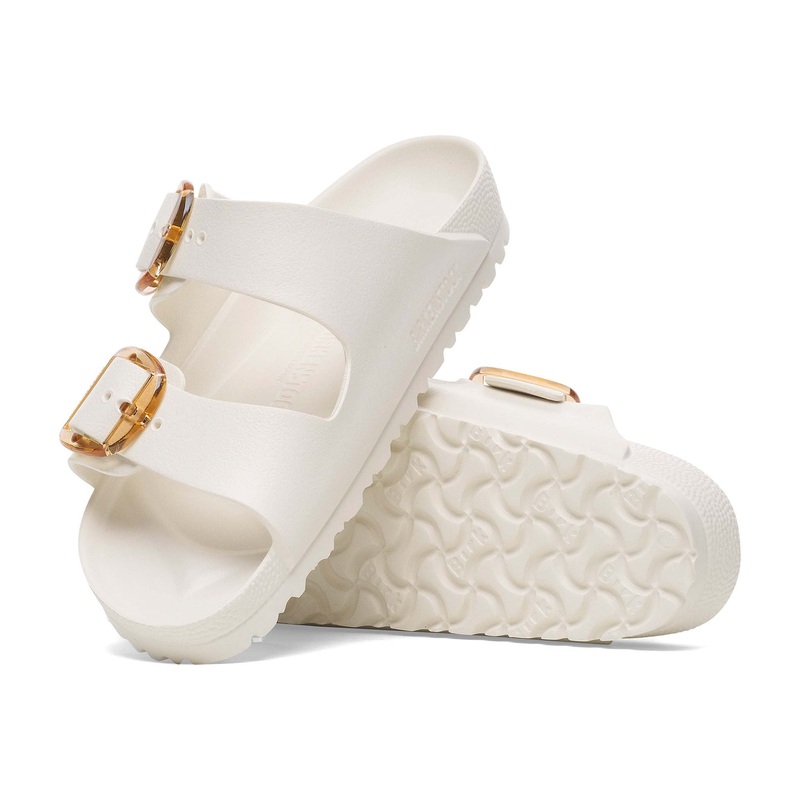 Arizona Big Buckle Eva Sandals in Eggshell
