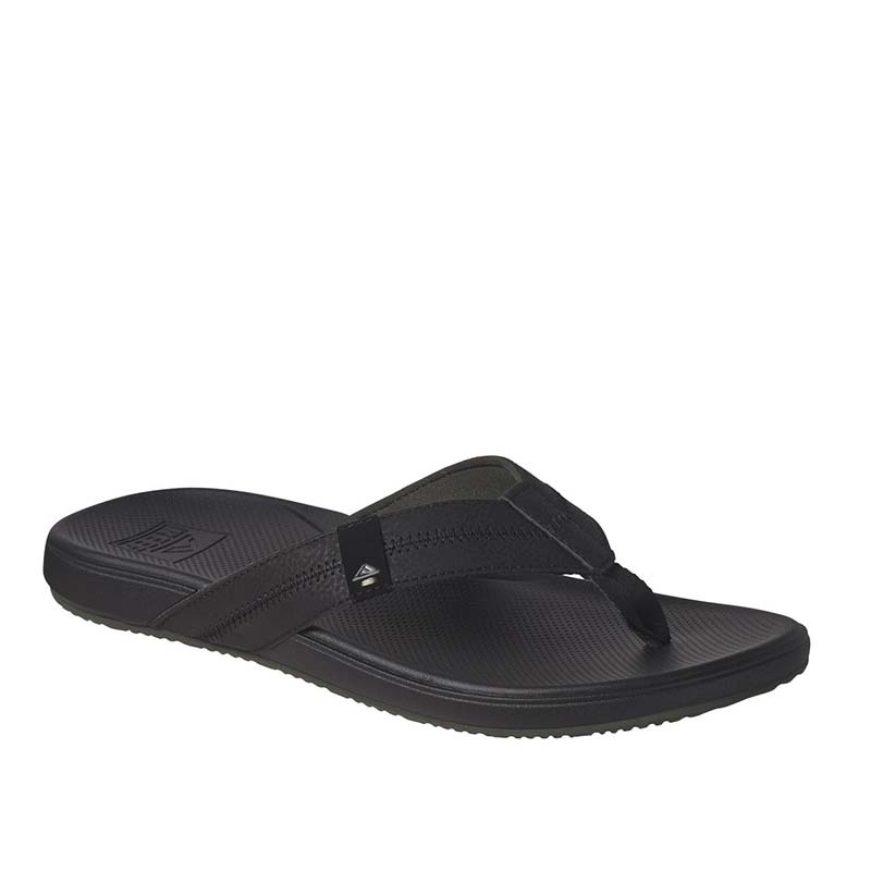 Men’s Reef Cushion Phantom Sandals in Black