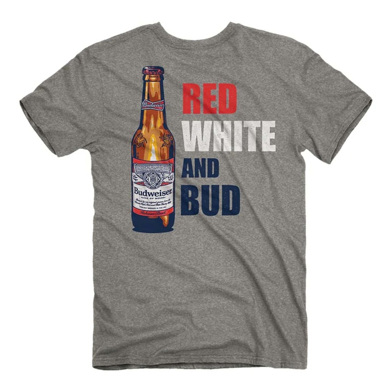 Budweiser Red White and Bud Short Sleeve T-Shirt