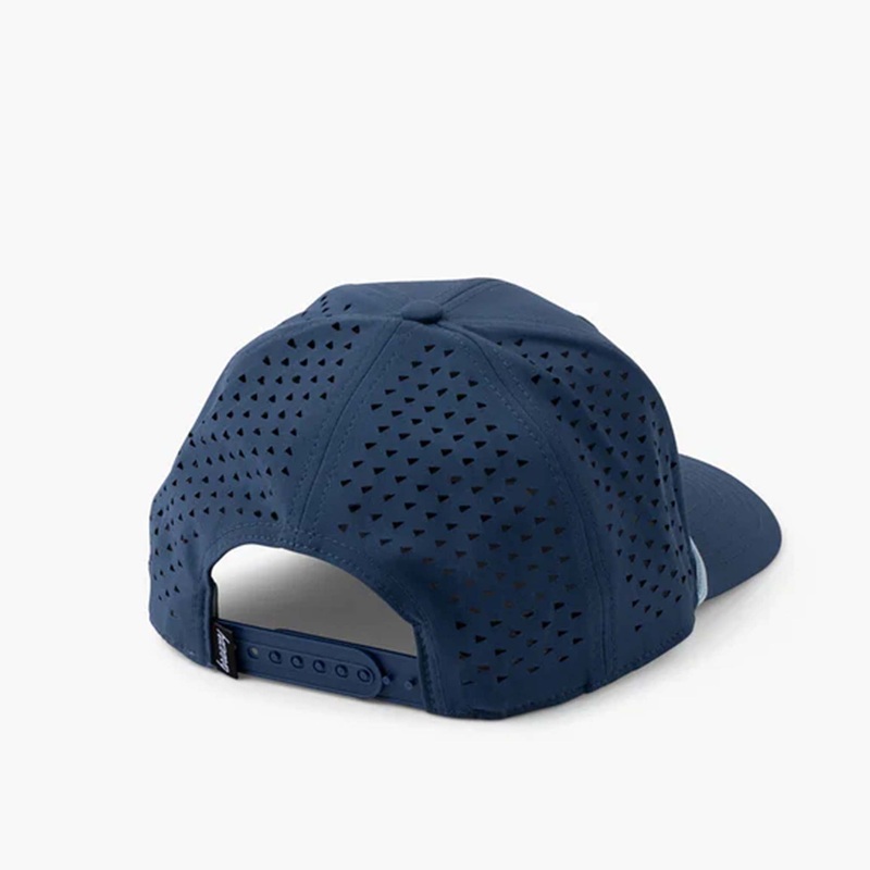Have A Day Perforated Rope Hat in Blue