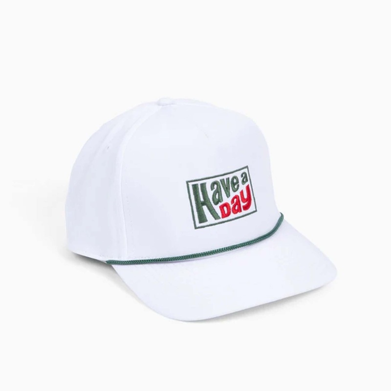 Have A Day Rope Hat in White