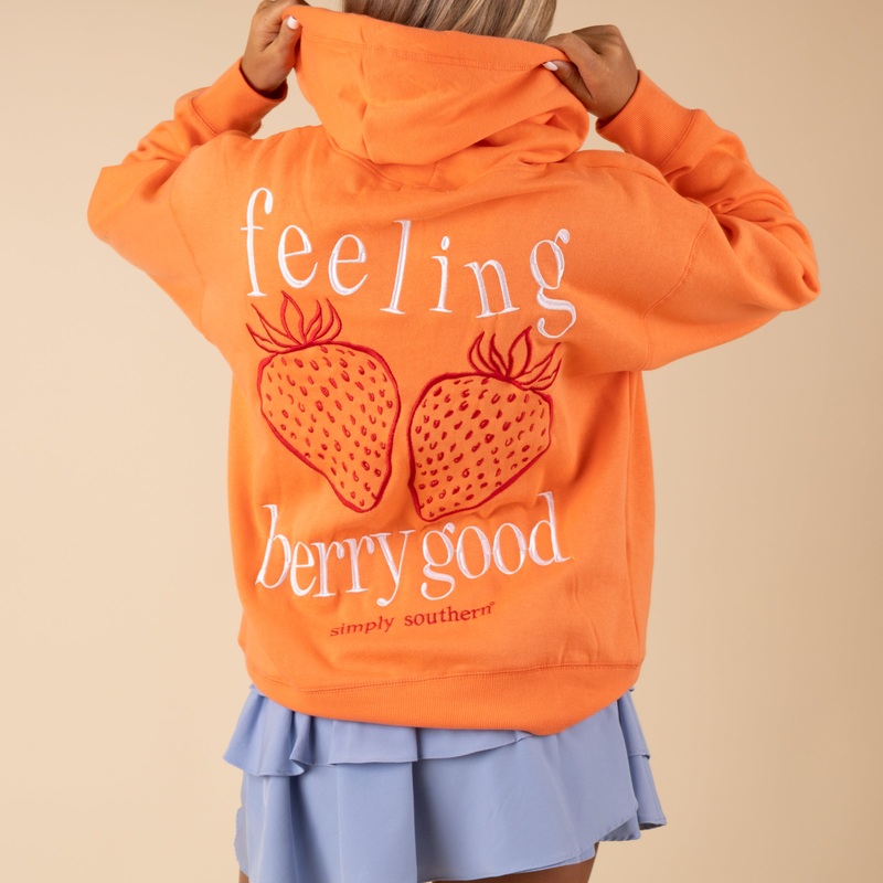Embroidered Berry Hoodie|S|M|L|XL|XXL