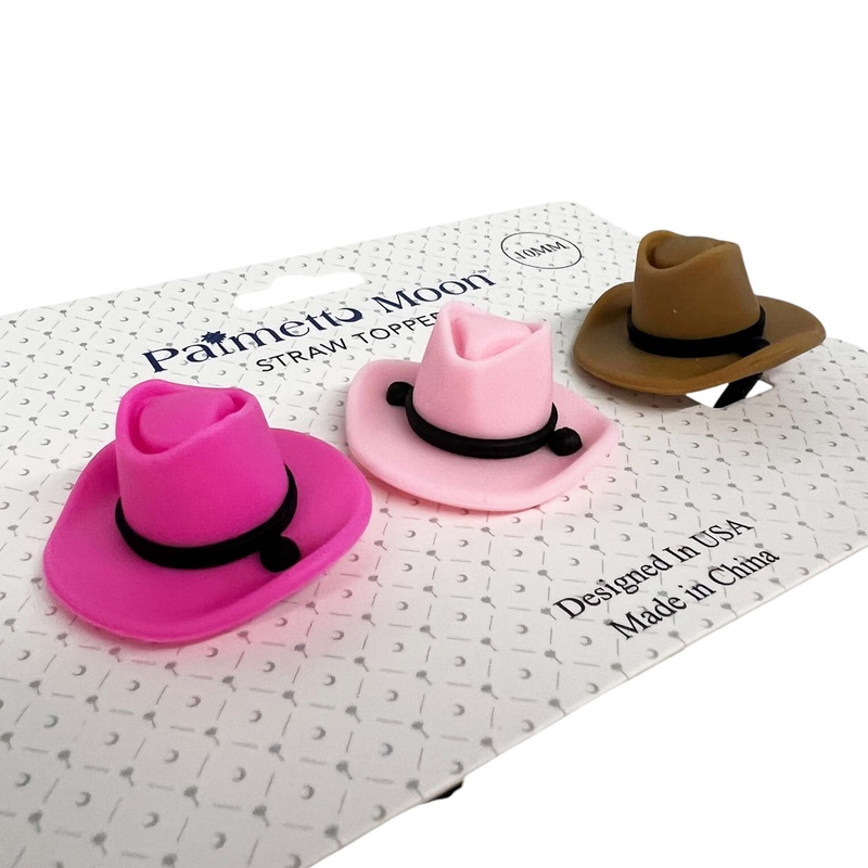 3 Pack Cowboy Hat Straw Toppers