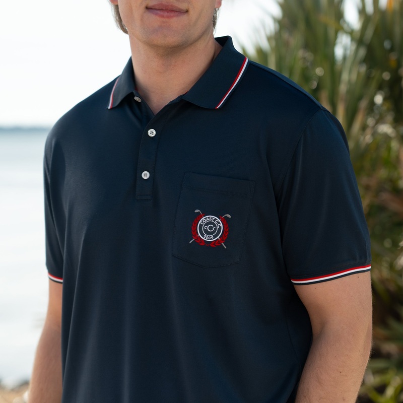 Embroidered Tipped Polo|S|M|L|XL|XXL