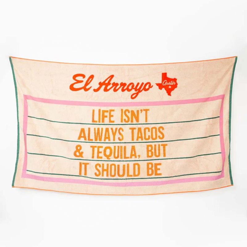 Tacos and Tequila Oversized Towel
