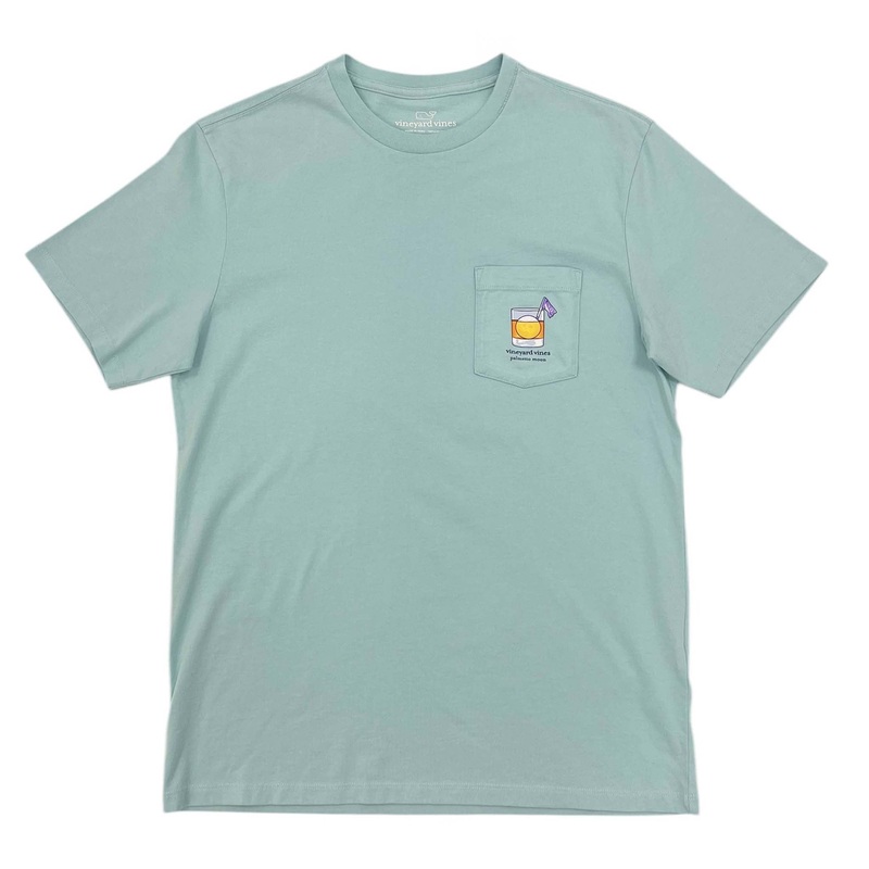 Golf Cocktail Short Sleeve T-Shirt in Aqua Haze