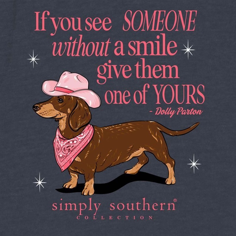 Cowboy Smile Dog Short Sleeve T-Shirt