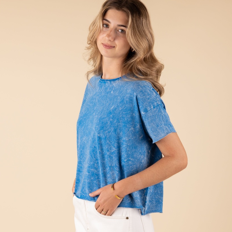 Oversized Crop Short Sleeve Top