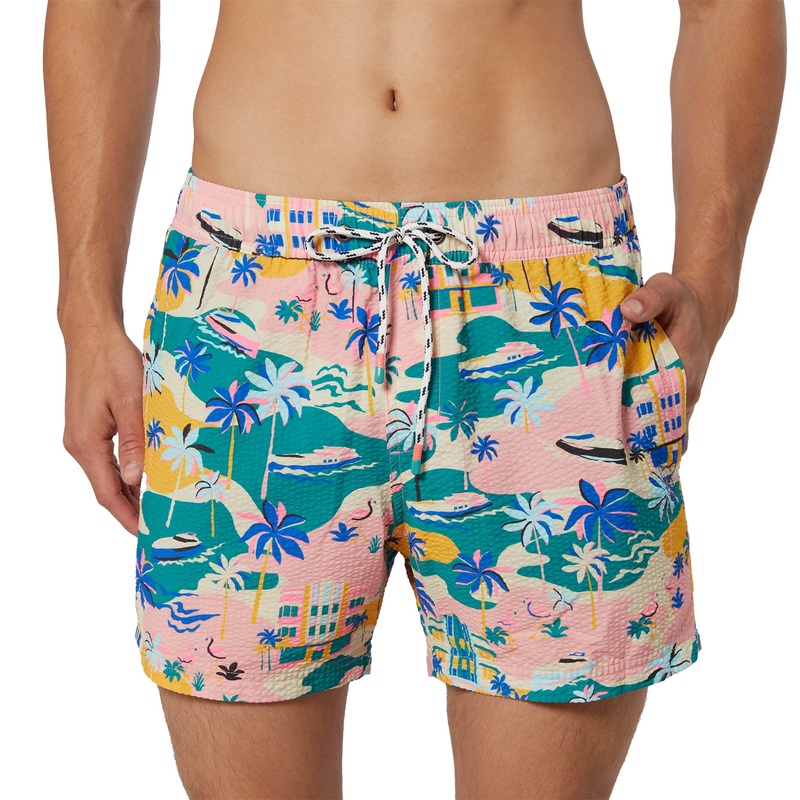 Booze Cruise Pink 5 Party Starter Swim Shorts