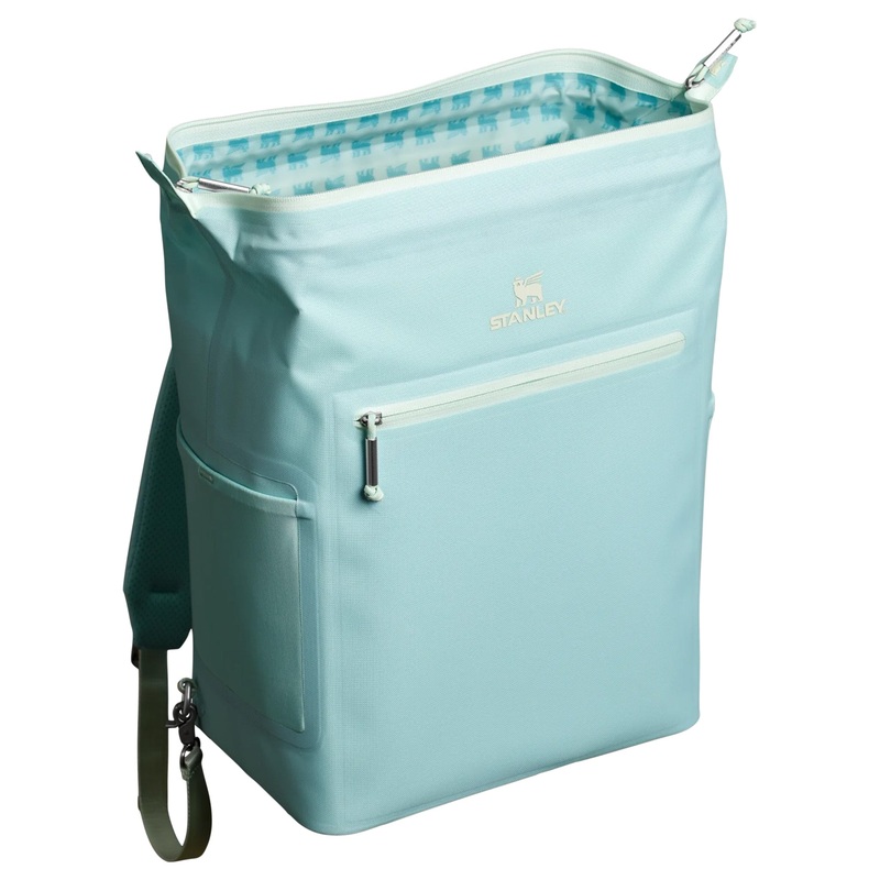 Madeline Midi Backpack Cooler in Seafoam