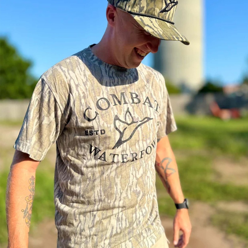 Mossy Oak Camo Combat Logo Short Sleeve T-Shirt