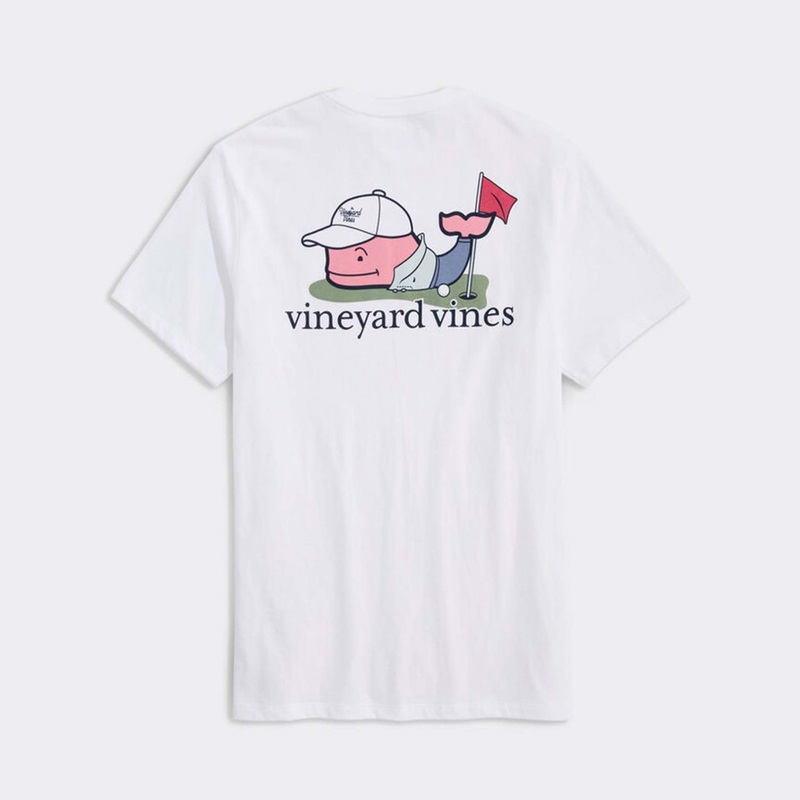 Golfer Whale Short Sleeve T-Shirt