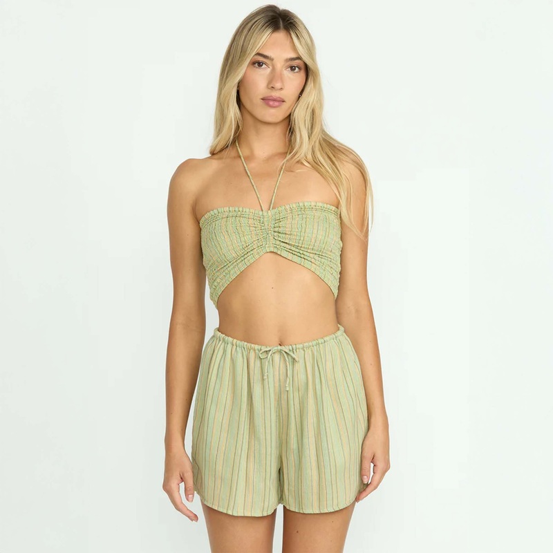 Summer Sunshine Women’s Crop Top in Pistachio