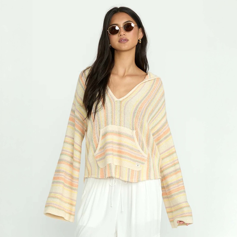 Baja Beach Long Sleeve Women’s Sweater in Sunflower
