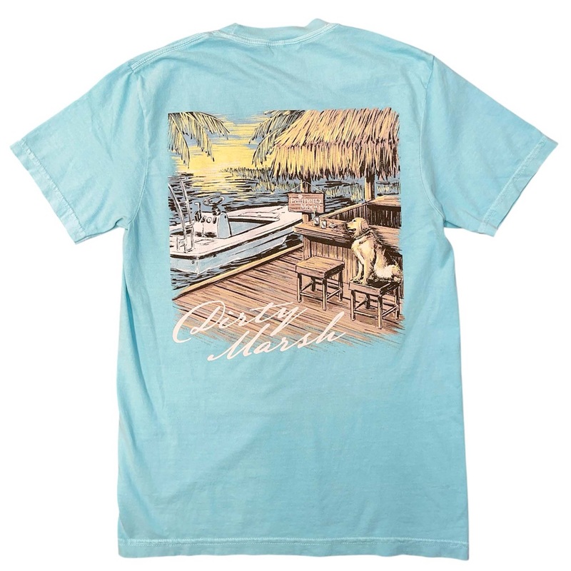 Custom Dock Sunset Short Sleeve T-Shirt