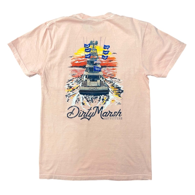 Custom Sunset Sportfisher Yacht Short Sleeve T-Shirt