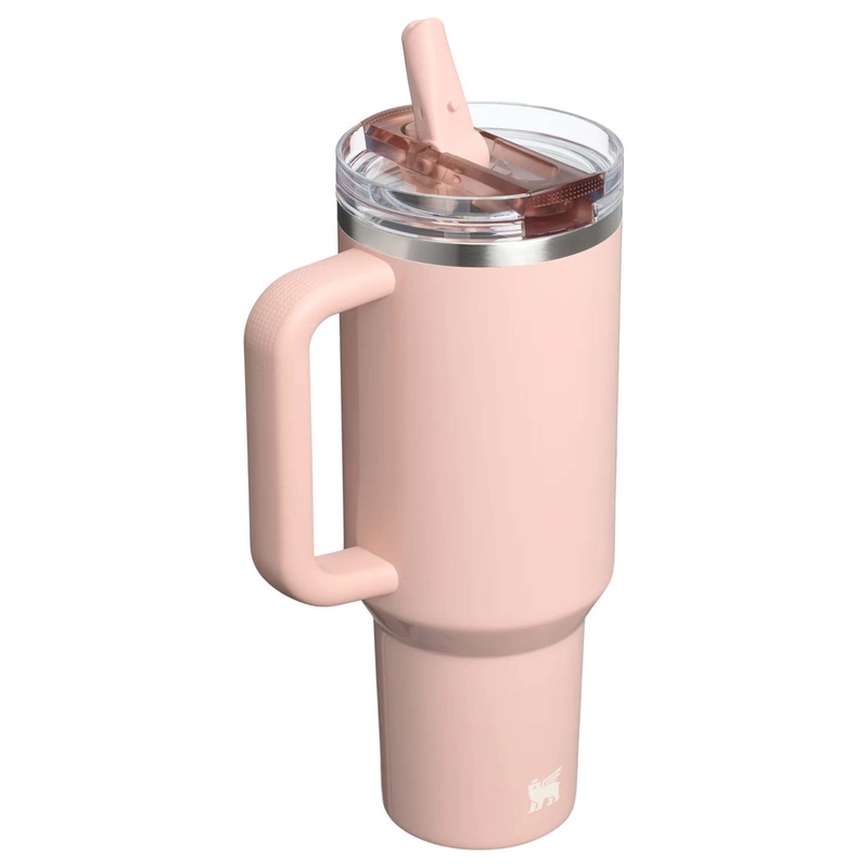 The 40oz Quencher ProTour Flip Straw Tumbler in Peach Whip Gloss