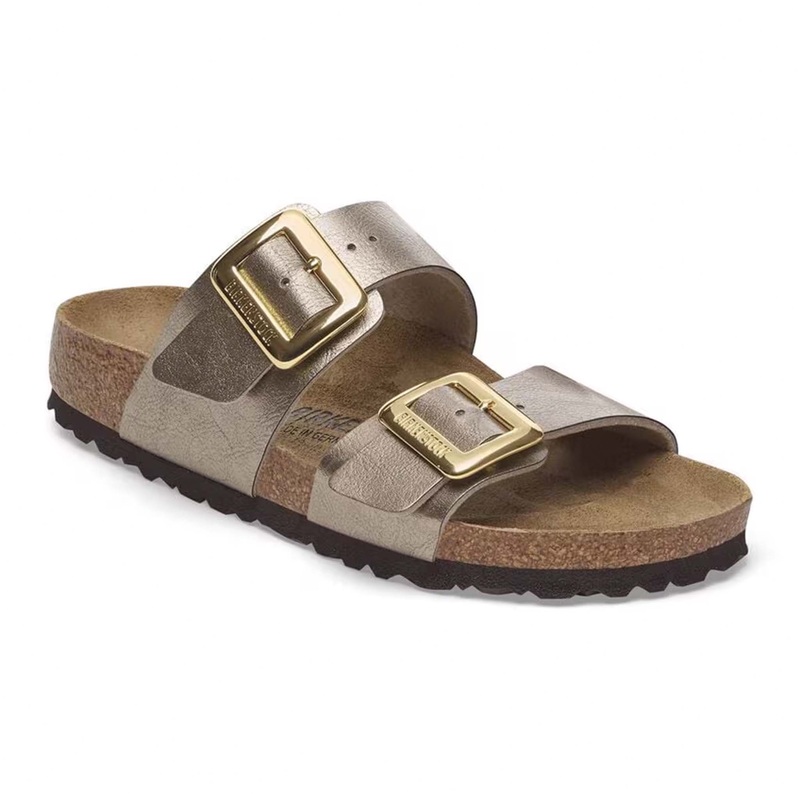 Sydney Luxe Buckle Sandals in Taupe