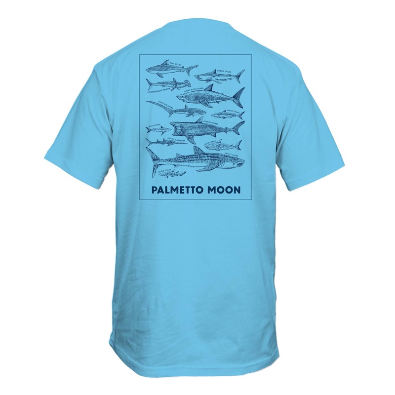 Youth Sharks Short Sleeve T-Shirt in Sky Blue