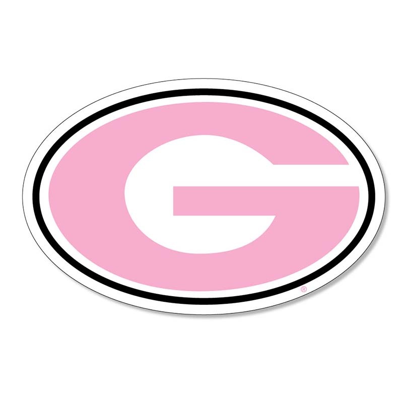 6 inch UGA G Decal|Pink|White|Black