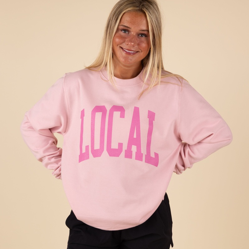 Classic Local Crewneck Sweatshirt in Pink