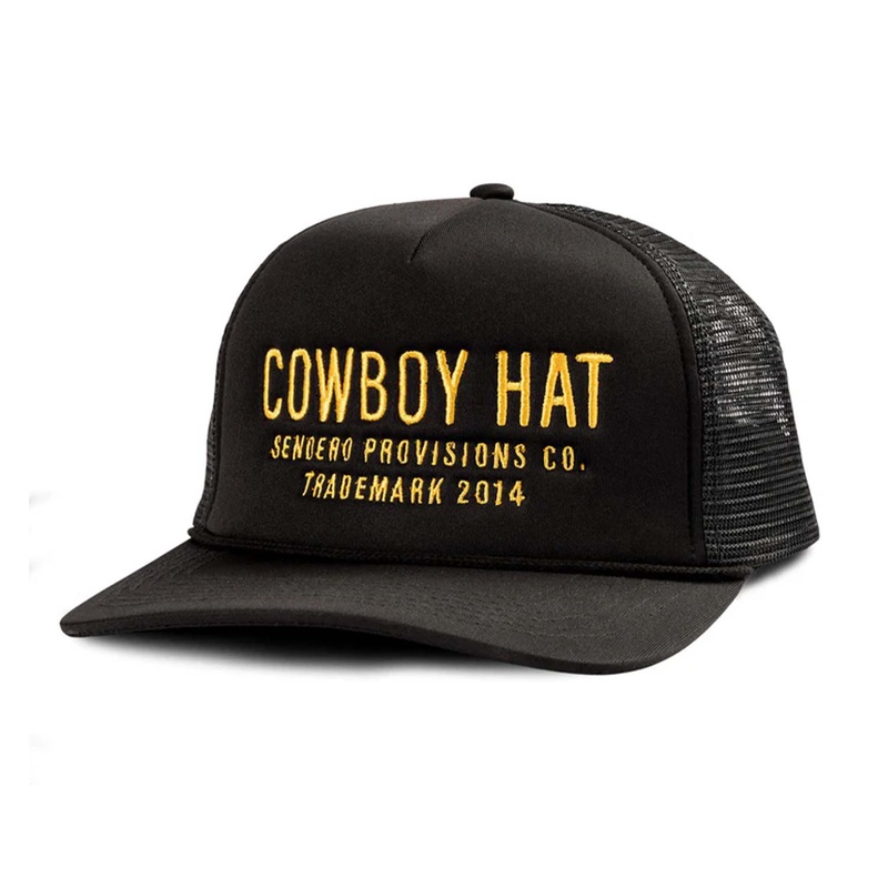 Cowboy Trucker in Black and Gold