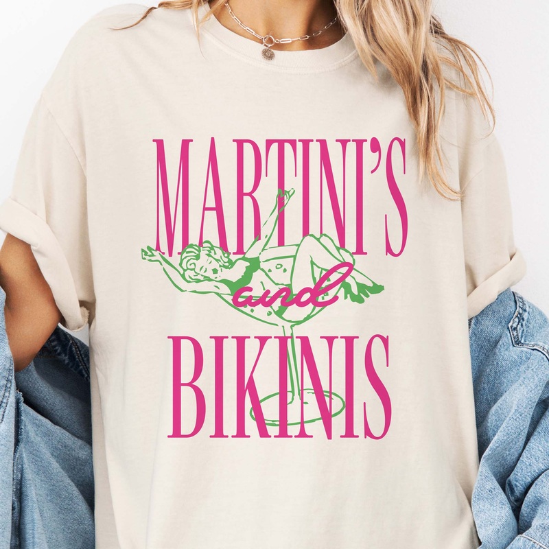 Martinis and Bikinis Short Sleeve T-Shirt