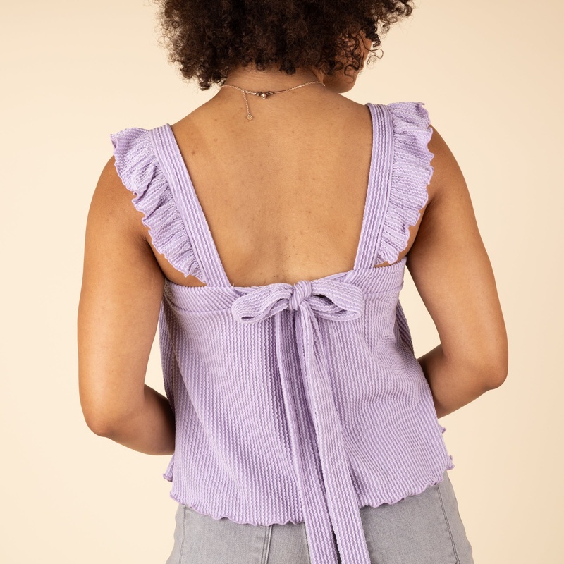 Sleeveless Tie Back Women’s Babydoll Top