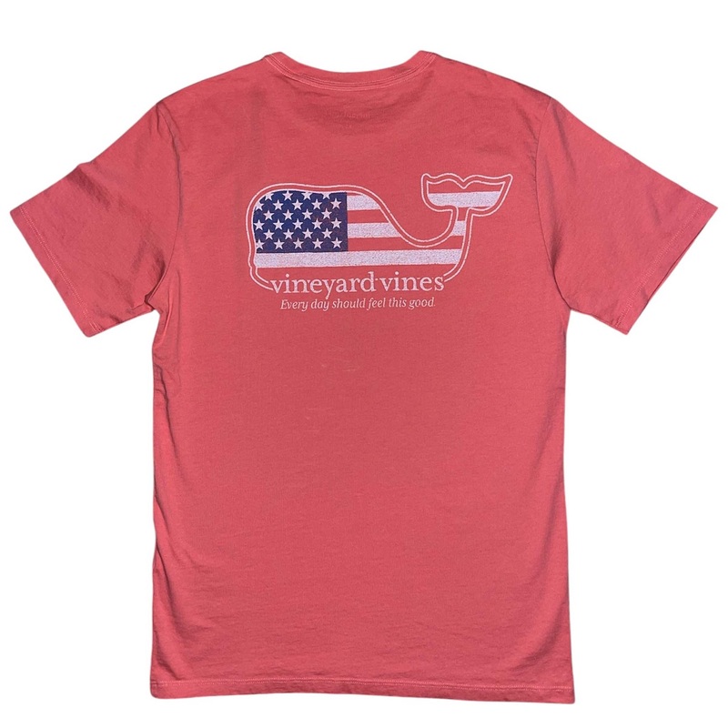 Americana Whale Short Sleeve T-Shirt In Sailors Red